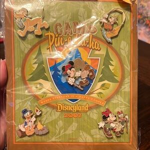 DISNEY Camp Pin-e-ha-ha - 5 Pin Booster Set with Neckerchief